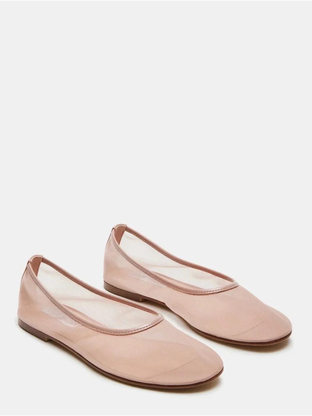Steve Madden Mauve Pink Leather Ballet Flats